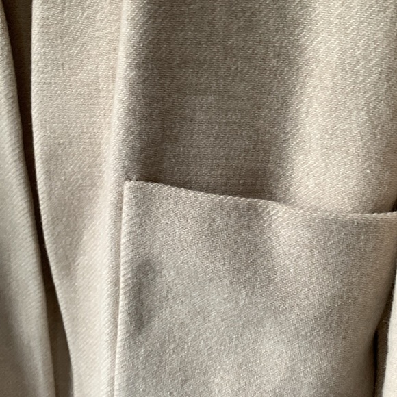 ♥️♥️♥️ ZARA WOMEN COLLECTION MINIMALIST WOOL BLEND COAT BEIGE size S ♥️♥️♥️ - Picture 11 of 12
